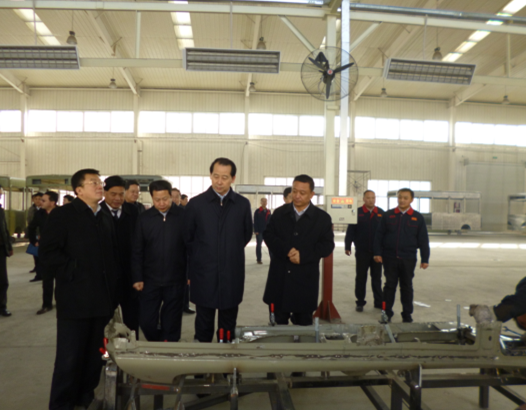 1月22日，石家莊市委副書記、市長王亮到我公司調(diào)研調(diào)研