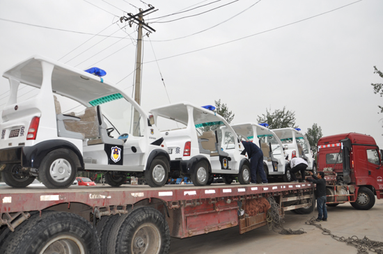 山西電動巡邏車發(fā)車，“牽走”稷山縣居民煩惱