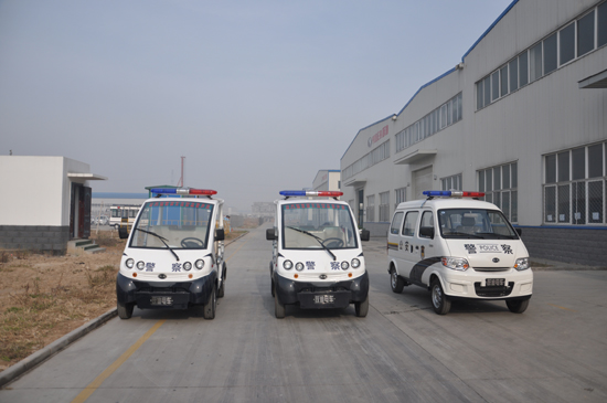 躍迪電動巡邏車發(fā)車河北深州，治安與環(huán)保共存