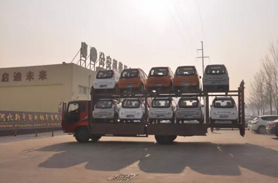 躍迪電動汽車批量發(fā)車邢臺—緊隨時代發(fā)展