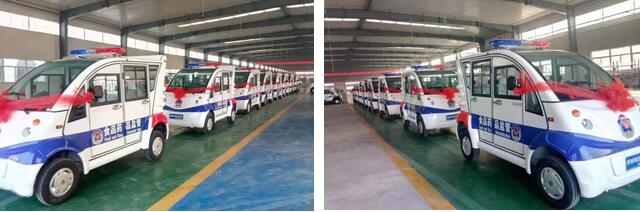 躍迪電動巡邏車批量發(fā)往湖北助力當(dāng)?shù)厥乘幯膊閳?zhí)法