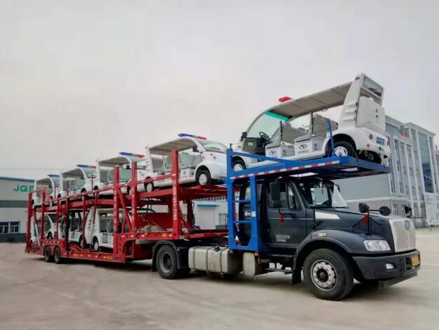 躍迪電動巡邏車批量發(fā)往湖北助力當(dāng)?shù)厥乘幯膊閳?zhí)法